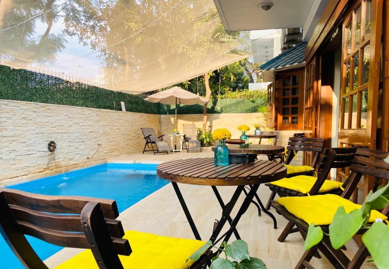 Roshani Pool Villa Gurgaon - 7Br #Privatepool #Villa #Bungalow #Garden #Staycation المظهر الخارجي الصورة