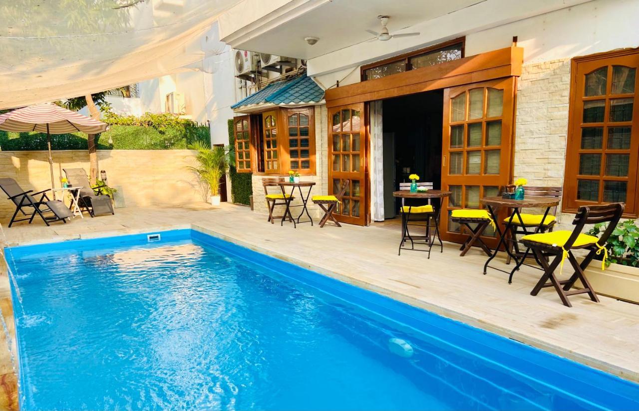 Roshani Pool Villa Gurgaon - 7Br #Privatepool #Villa #Bungalow #Garden #Staycation المظهر الخارجي الصورة
